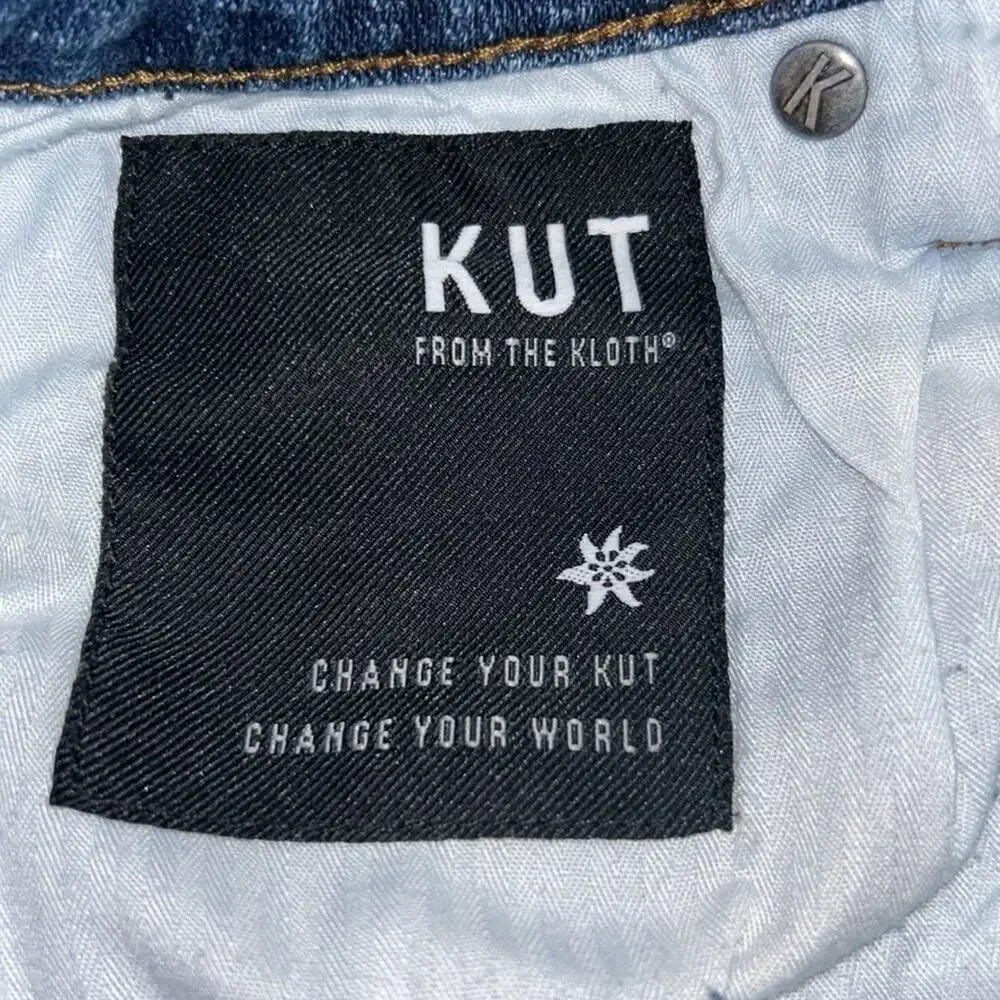 Woman’s KUT FROM THE KLOTH Lauren Eco Crop Straight Leg Jean Size 2